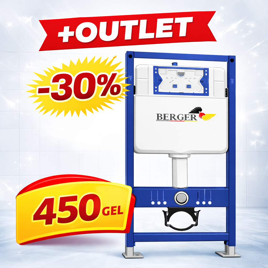 BERGER ჩასაშენებელი უნიტაზის მექანიზმი — Outlet ფასი