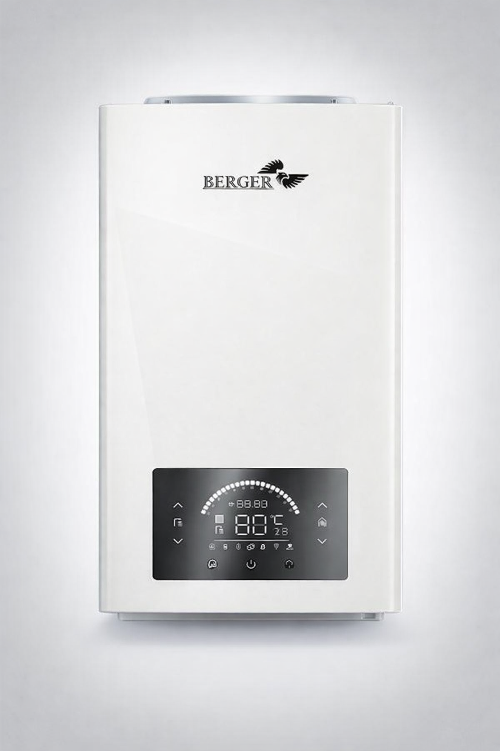 ელექტრო ენერგიაზე მომუშავე კედლის ქვაბი  BERGER 9 KW ( 30-100 მ² )